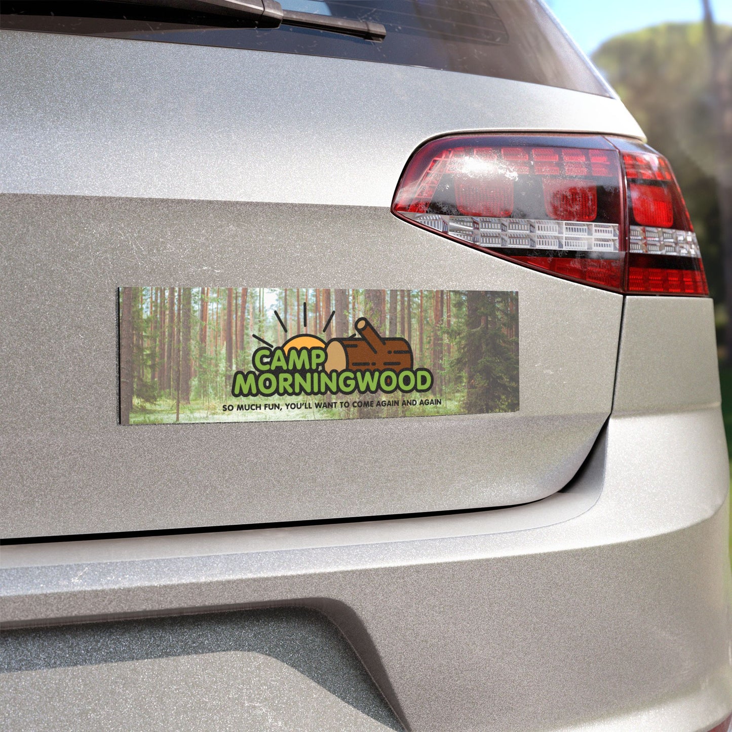 Camp Morningwood Car Magnet